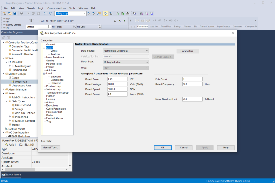 Powerflex CIP Motion 14